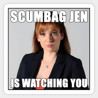Scumbag Jen is Watching You | Funny The It Crowd Meme Sticker